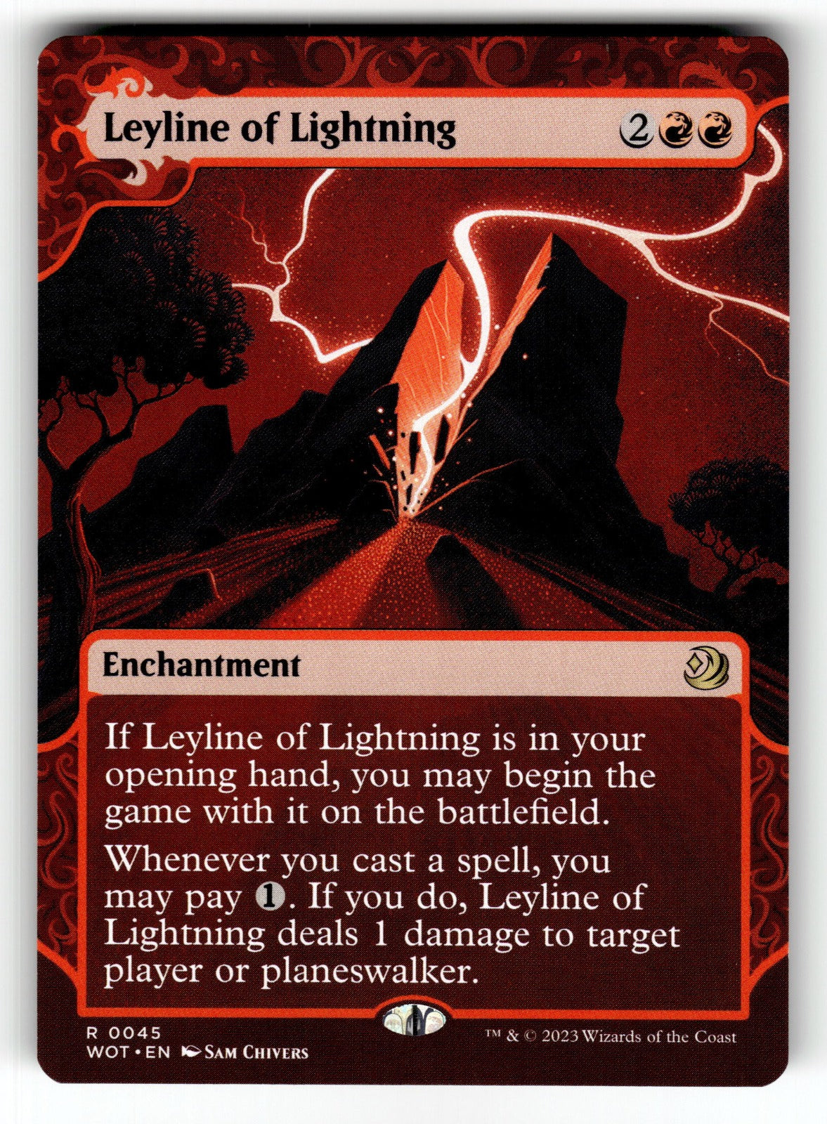 Leyline of Lightning – 45 WOT: Wilds of Eldraine: Enchanting Tales R NM
