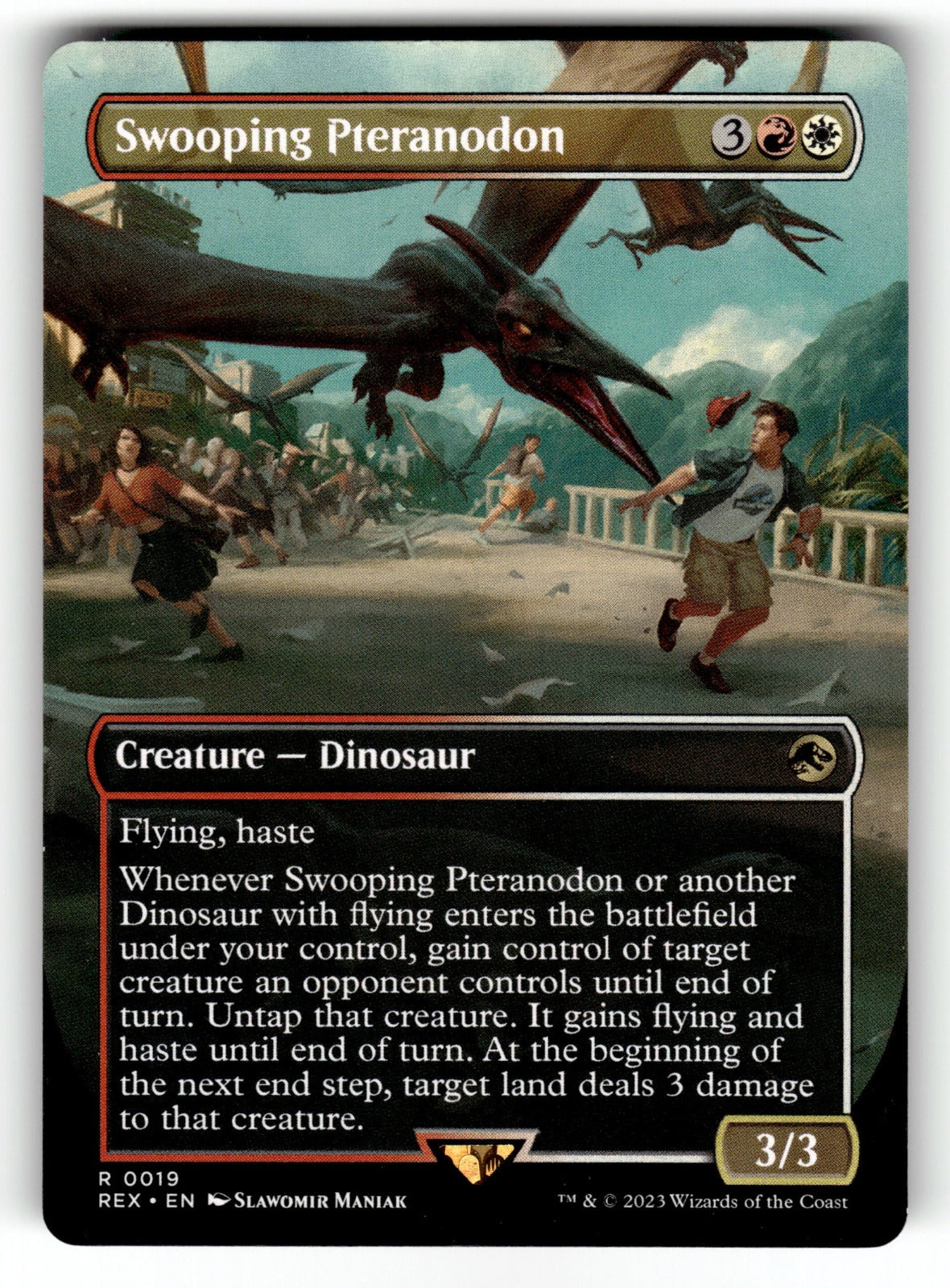Swooping Pteranodon (Borderless) – 19 REX: Universes Beyond: Jurassic World Collection R NM