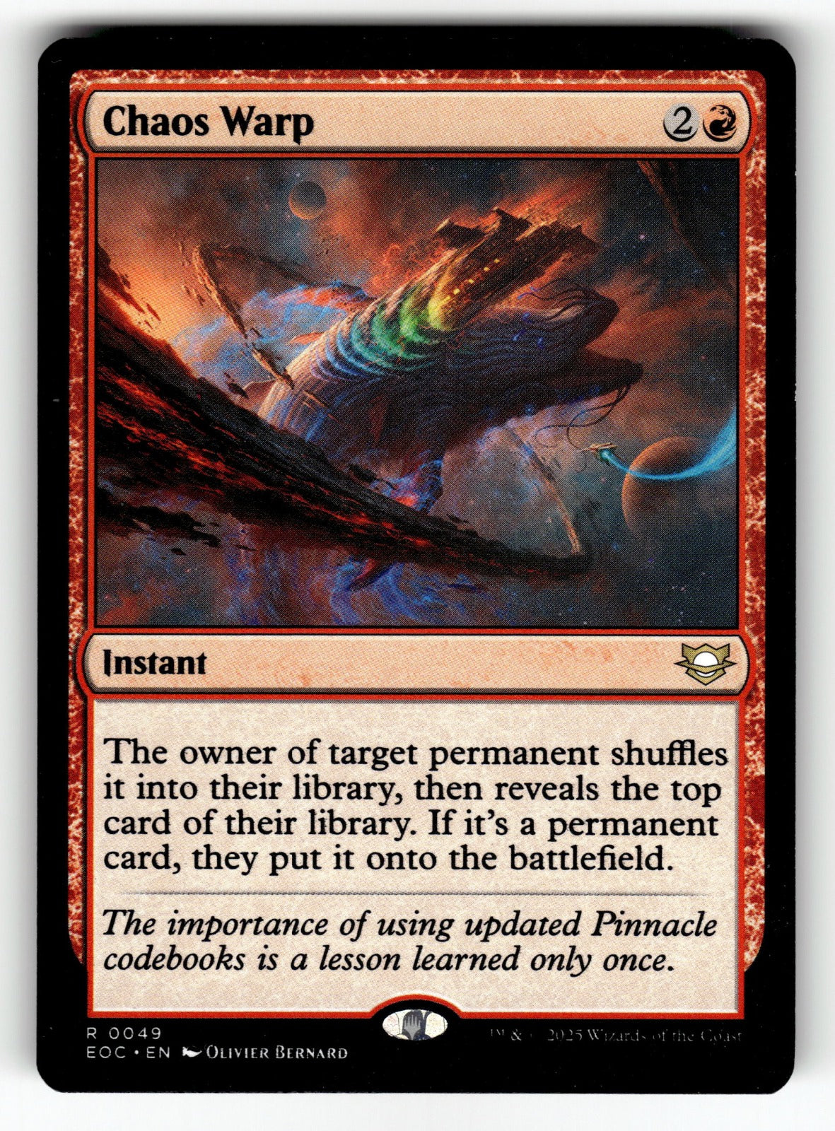 Chaos Warp – 49 EOC: Commander: Edge of Eternities R NM