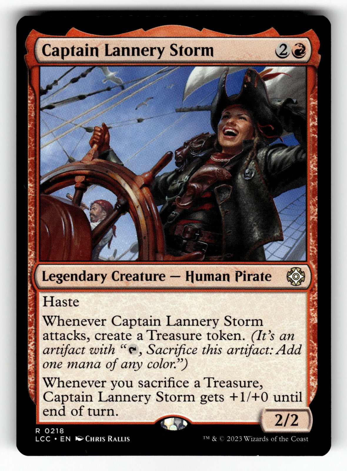 Captain Lannery Storm – 218 LCC: Commander: The Lost Caverns of Ixalan R NM