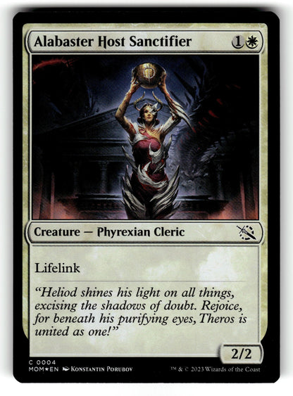 Alabaster Host Sanctifier – 4 MOM: March of the Machine C Foil NM