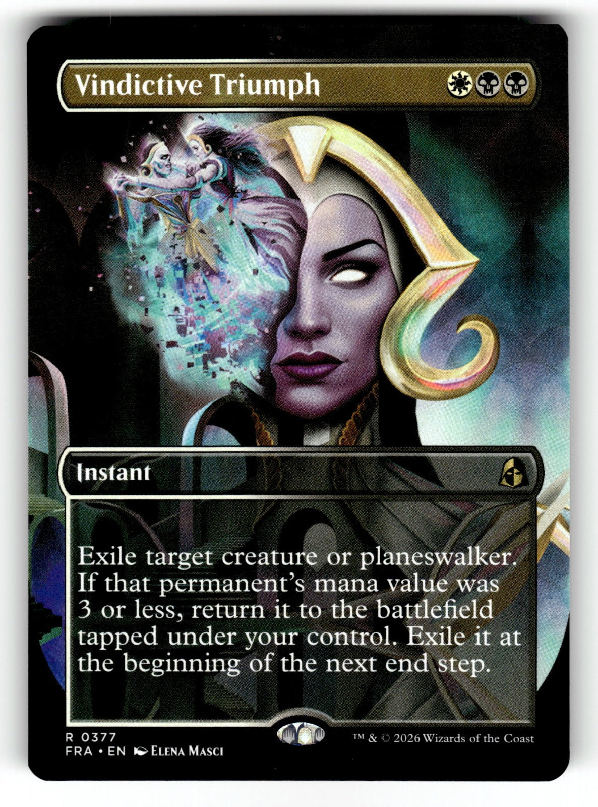 Vindictive Triumph (Borderless) – 377 FRA: Reality Fracture R NM