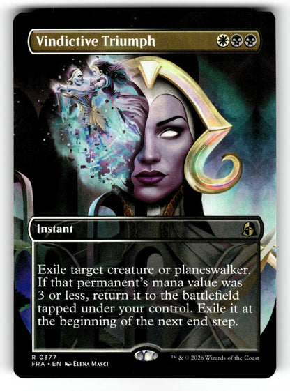 Vindictive Triumph (Borderless) – 377 FRA: Reality Fracture R NM