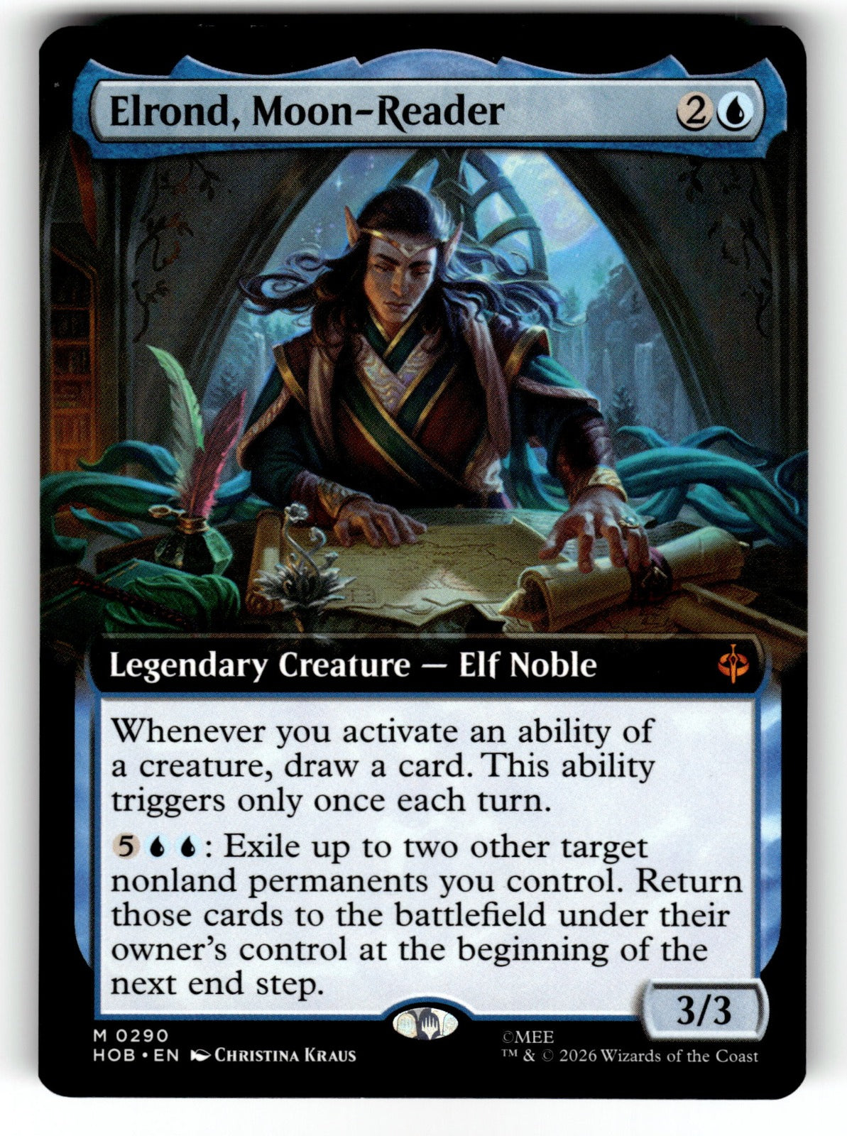 Elrond, Moon-Reader (Extended Art) – 290 HOB: The Hobbit M NM