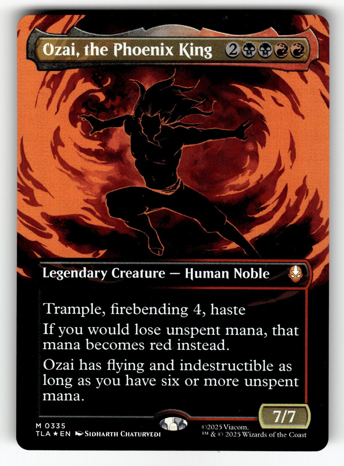 Ozai, the Phoenix King () (Borderless) – 335 TLA: Avatar: The Last Airbender M NM