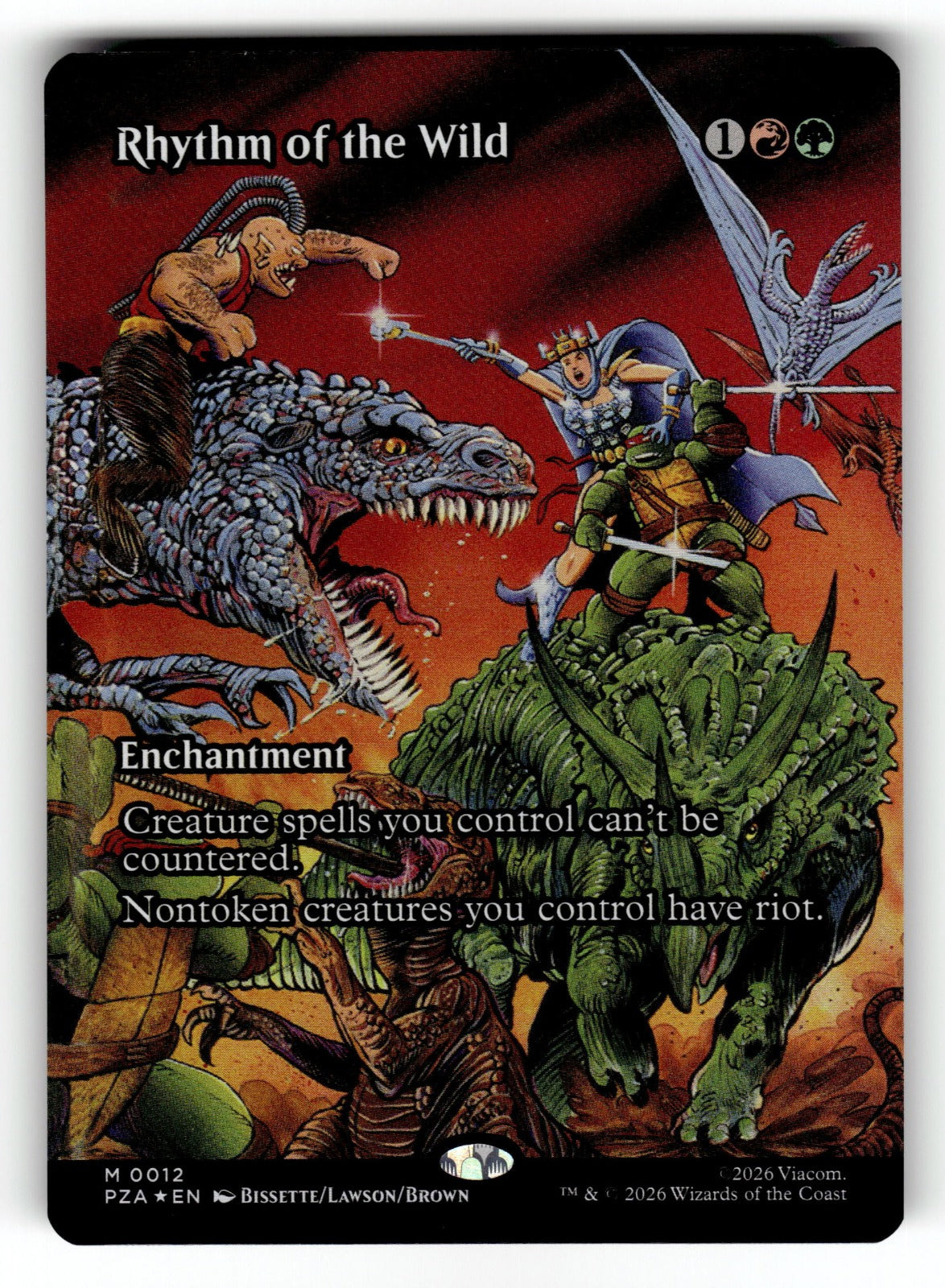 Rhythm of the Wild  – 12 Teenage Mutant Ninja Turtles Source Material M FoilNM