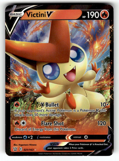 Victini V – 021/163 SWSH05: SWSH05: Battle Styles Ultra Rare Holo LP