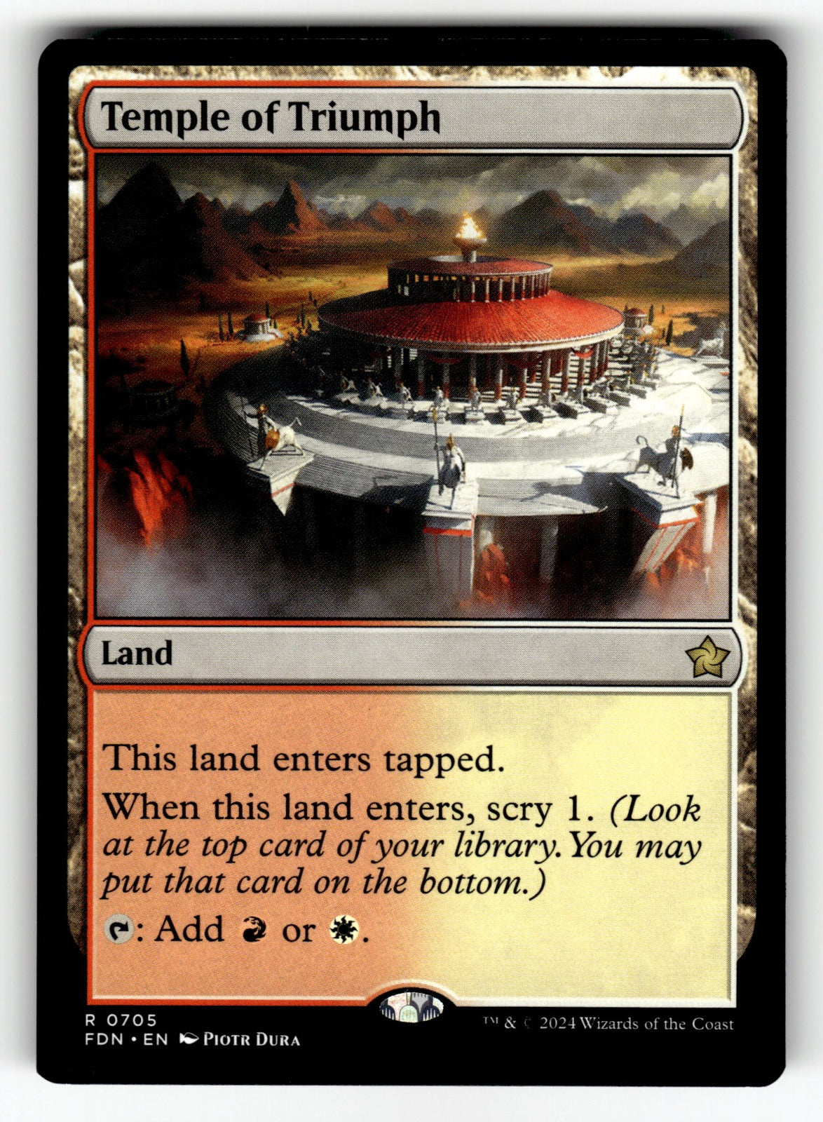 Temple of Triumph – 705 FDN: Foundations R NM
