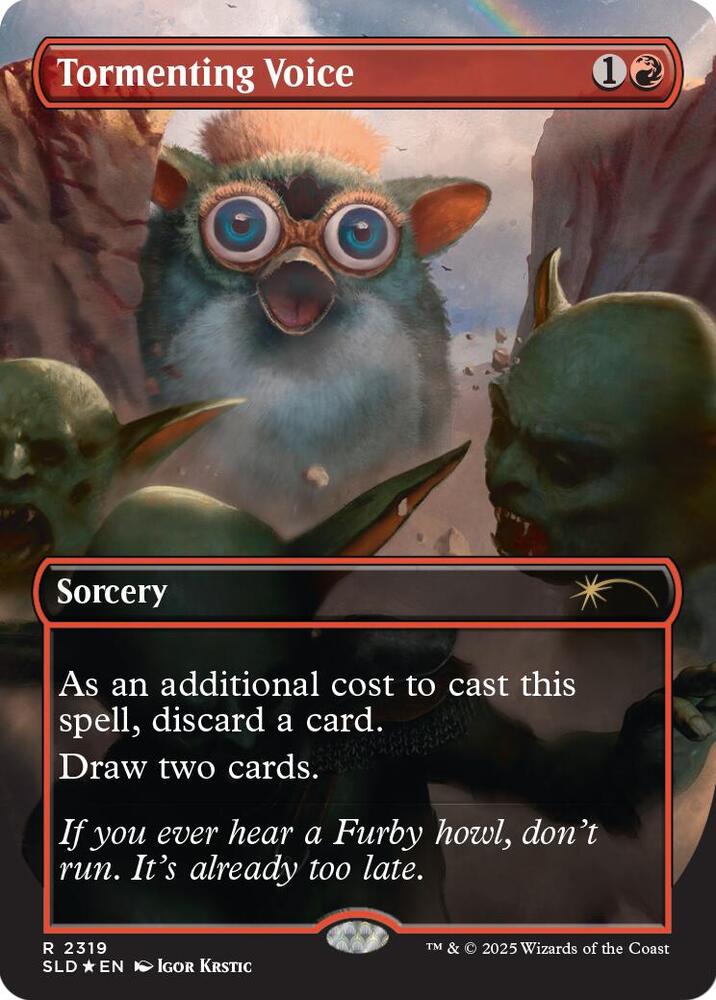 Tormenting Voice (Rainbow Foil) – 2319 SLD: Secret Lair Drop Series R Foil NM