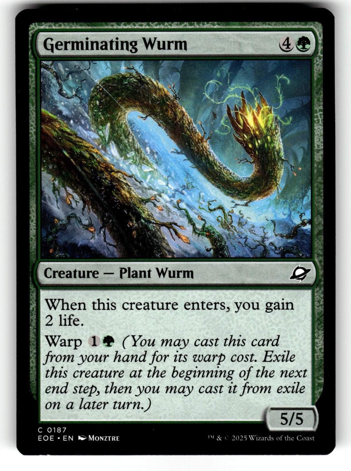Germinating Wurm – 187 EOE: Edge of Eternities C NM