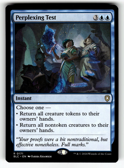 Perplexing Test – 171 BLC: Commander: Bloomburrow R NM