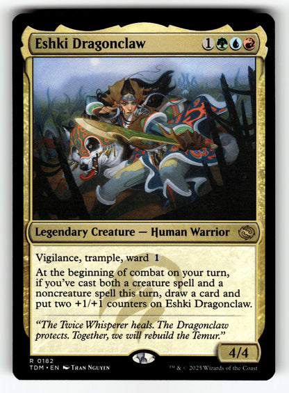 Eshki Dragonclaw – 182 TDM: Tarkir: Dragonstorm R NM