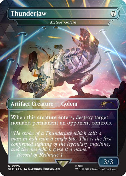 Thunderjaw - Meteor Golem (Rainbow Foil) – 2225 SLD: Secret Lair Drop Series R Foil NM