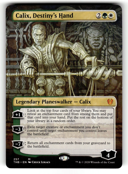 Calix, Destiny's Hand (Borderless) – 257 THB: Theros Beyond Death M NM
