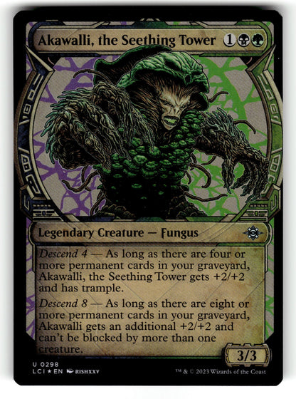 Akawalli, the Seething Tower (Showcase) – 298 LCI: The Lost Caverns of Ixalan U Foil NM
