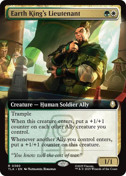 Earth King's Lieutenant (Extended Art) – 380 TLA: Avatar: The Last Airbender R Foil NM
