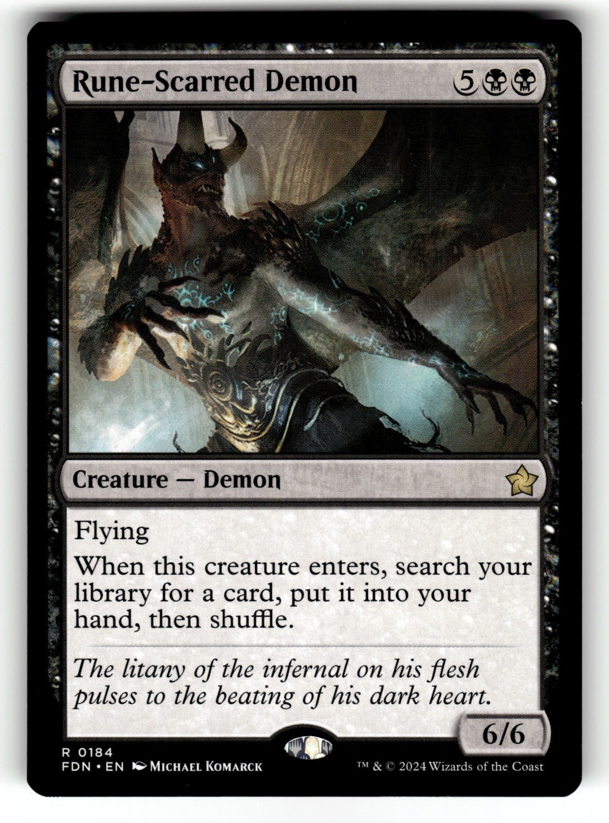 Rune-Scarred Demon – 184 FDN: Foundations R NM