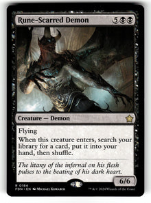 Rune-Scarred Demon – 184 FDN: Foundations R NM