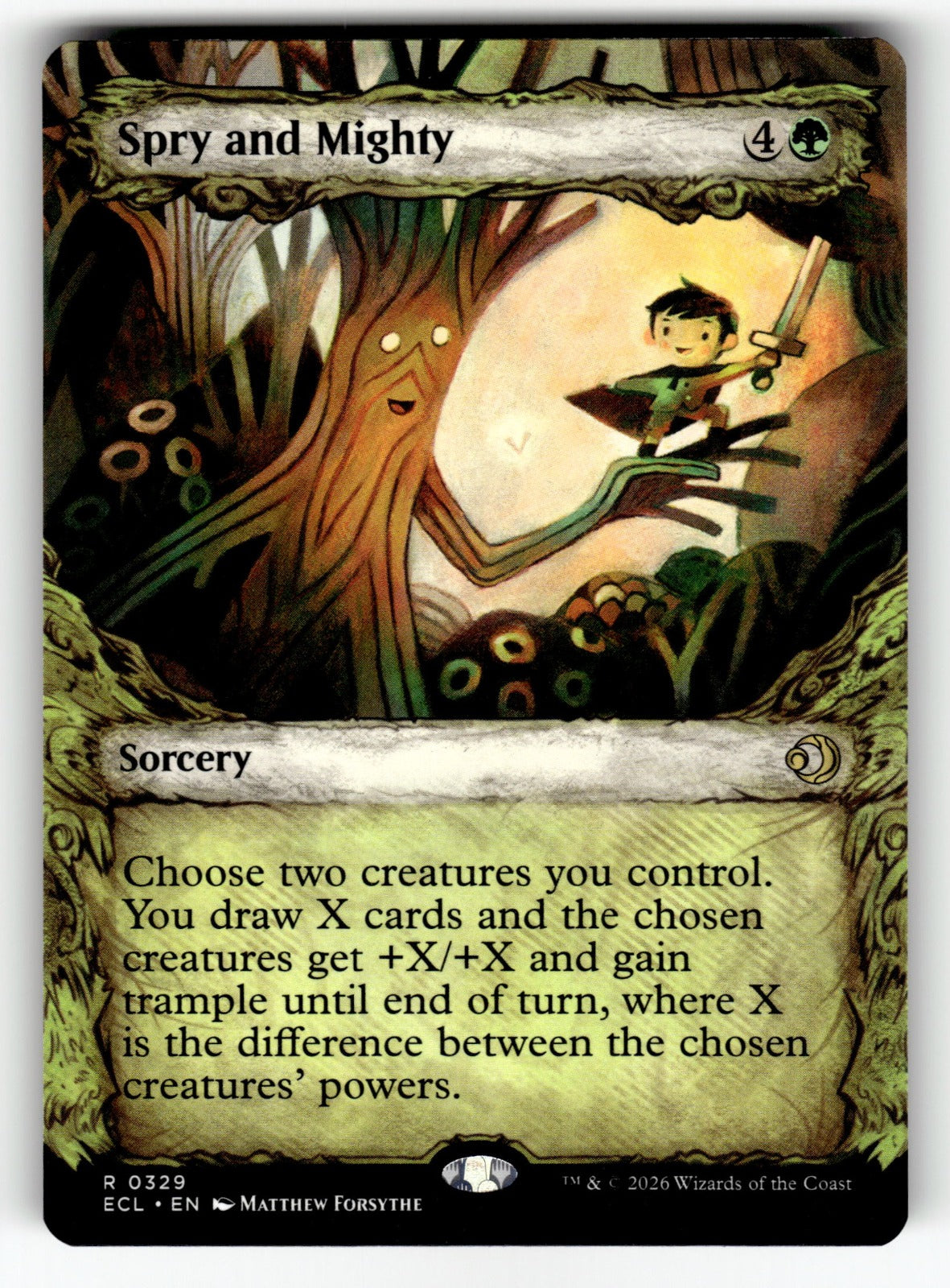 Spry and Mighty (Showcase) – 329 ECL: Lorwyn Eclipsed R NM