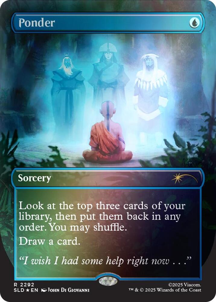 Ponder (Rainbow Foil) – 2292 SLD: Secret Lair Drop Series R Foil NM