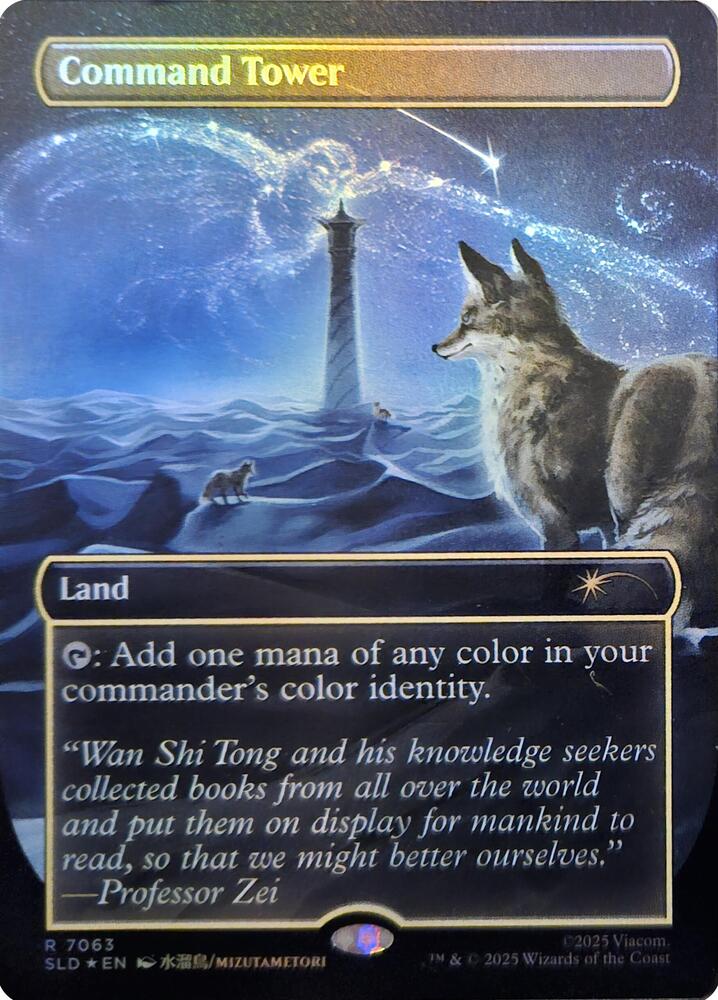 Command Tower (Rainbow Foil) – 7063 SLD: Secret Lair Drop Series R Foil NM