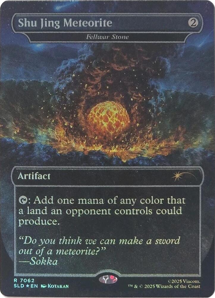 Shu Jing Meteorite - Fellwar Stone (Rainbow Foil) – 7062 SLD: Secret Lair Drop Series R Foil NM