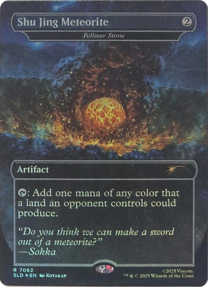 Shu Jing Meteorite - Fellwar Stone (Rainbow Foil) – 7062 SLD: Secret Lair Drop Series R Foil NM