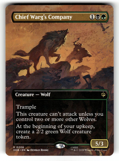 Chief Warg's Company (Borderless) – 208 HOB: The Hobbit R NM