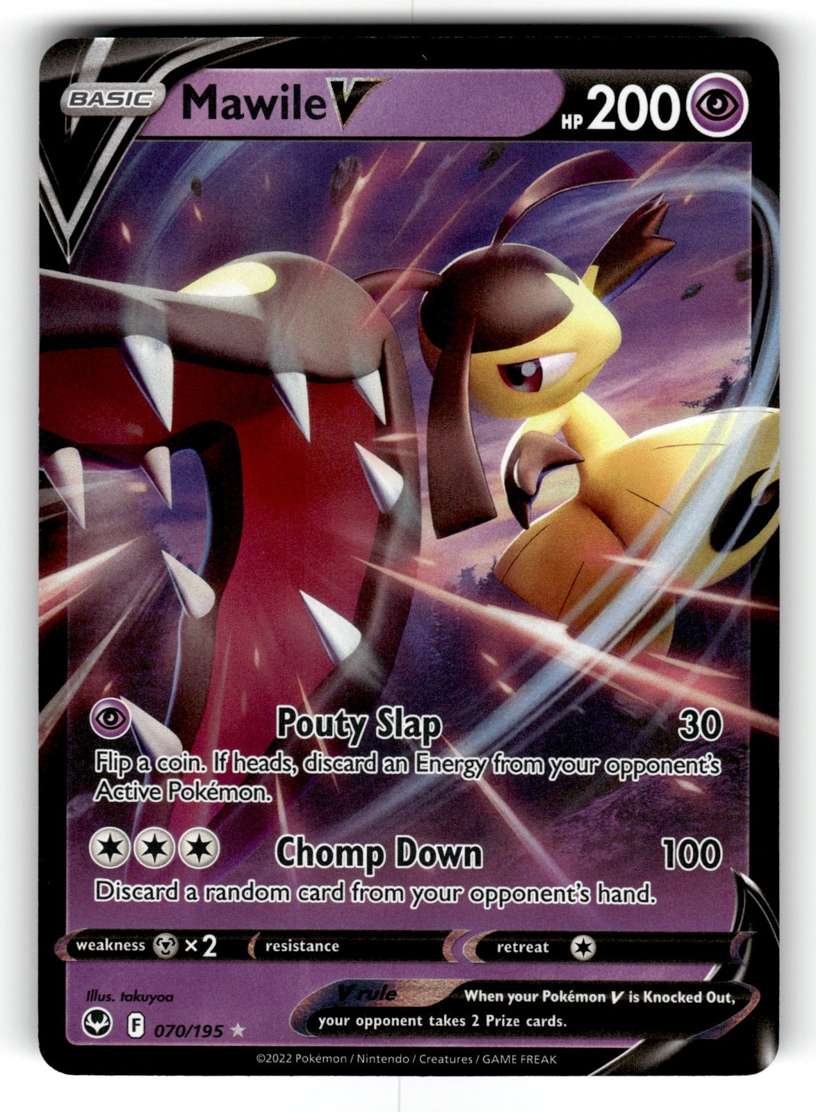 Mawile V – 070/195 SWSH12: SWSH12: Silver Tempest Ultra Rare Holo NM