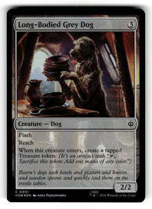 Long-Bodied Grey Dog – 1 HOB: The Hobbit C Foil NM