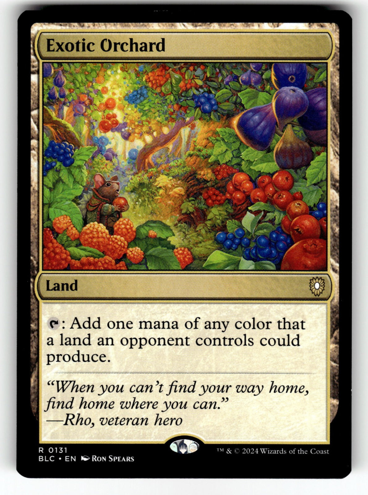 Exotic Orchard – 131 BLC: Commander: Bloomburrow R NM