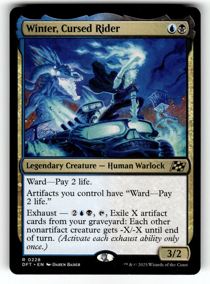 Winter, Cursed Rider – 228 DFT: Aetherdrift R NM