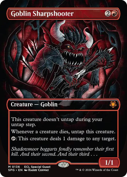Goblin Sharpshooter (Borderless) – 136 SPG: Special Guests M NM
