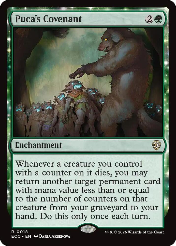 Puca's Covenant – 18 ECC: Commander: Lorwyn Eclipsed R NM
