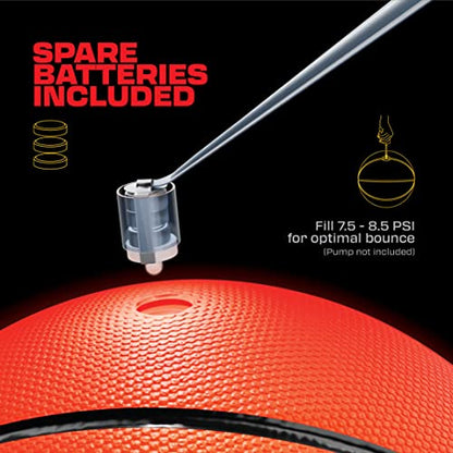 FlashCatch Light up Basketball - Glow in the Dark - Sports Gear Accessories Gifts for Boys 8-15+ Year Old - Kids Teens Gift Ideas - Cool Teen Boy Toy