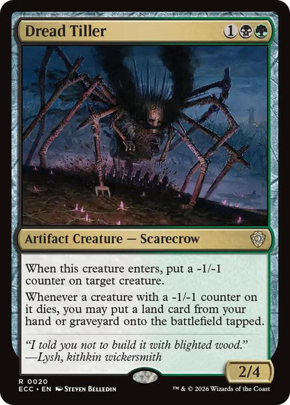 Dread Tiller – 20 ECC: Commander: Lorwyn Eclipsed R NM