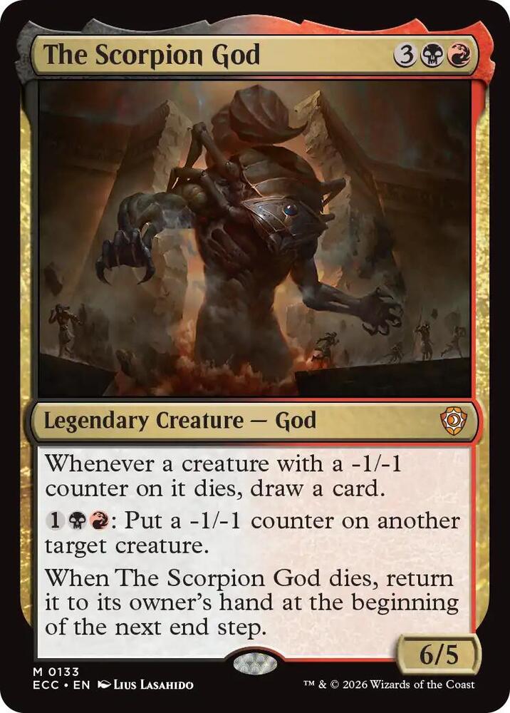 The Scorpion God – 133 ECC: Commander: Lorwyn Eclipsed M NM