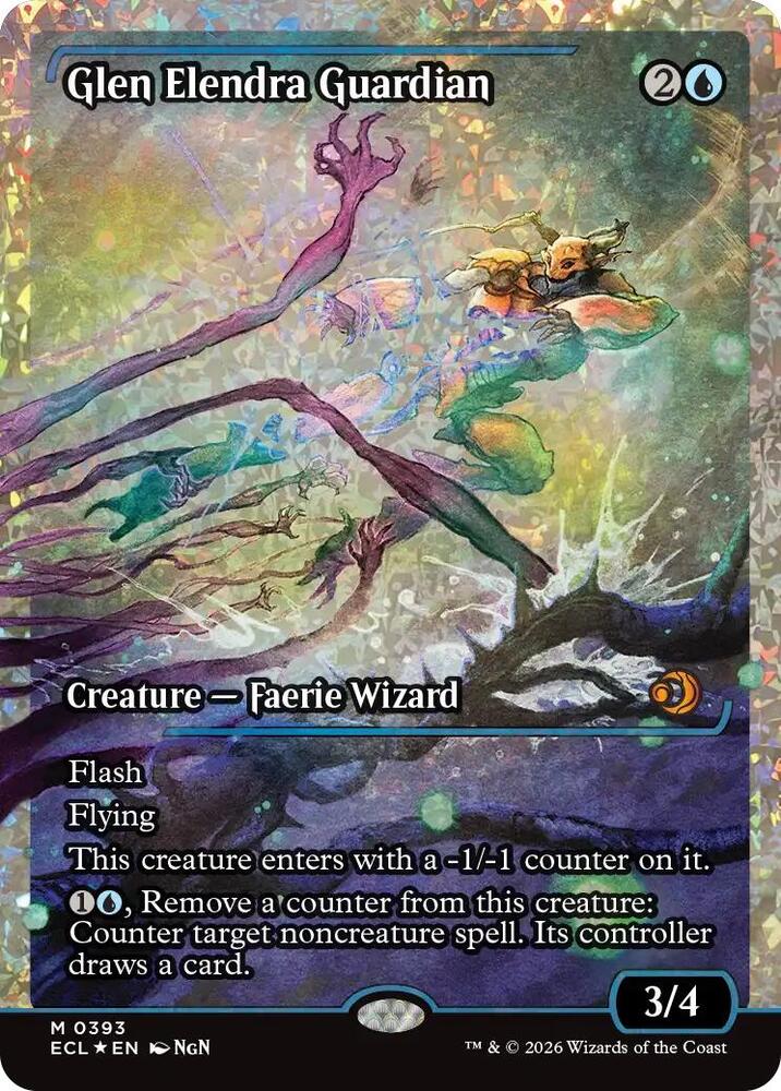 Glen Elendra Guardian (Showcase) (Fracture Foil) – 393 ECL: Lorwyn Eclipsed M Foil NM