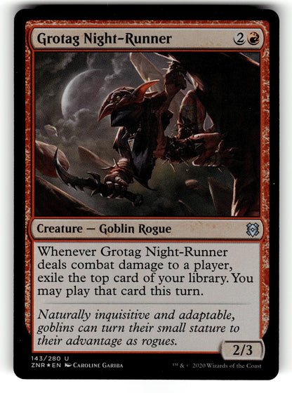 Grotag Night-Runner – 143 ZNR: Zendikar Rising U Foil LP