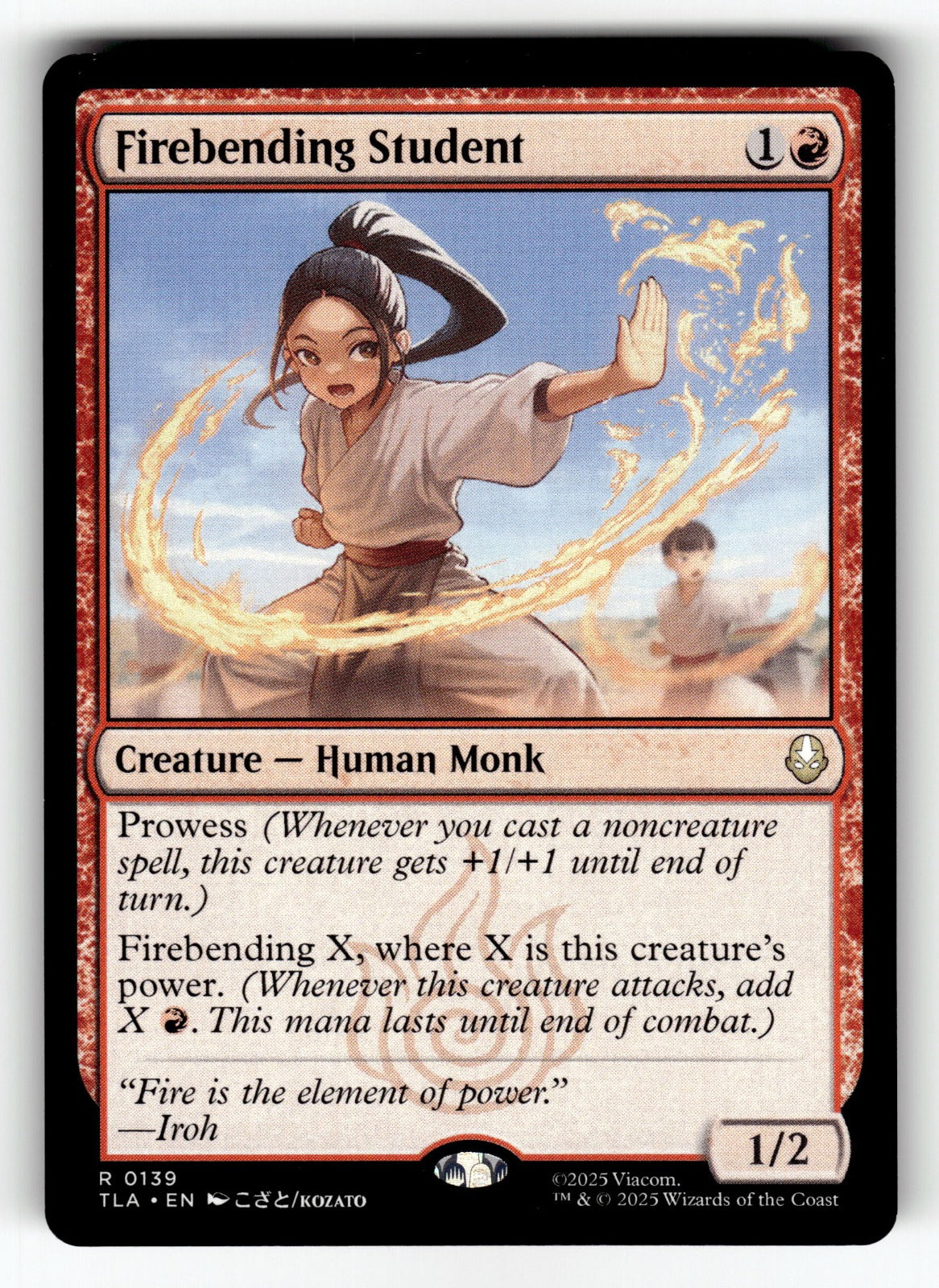 Firebending Student – 139 TLA: Avatar: The Last Airbender R NM