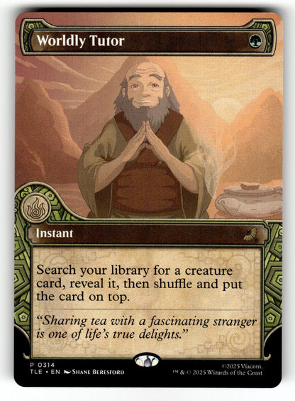 Worldly Tutor (Showcase) – 314 TLE: Avatar: The Last Airbender: Eternal-Legal P NM