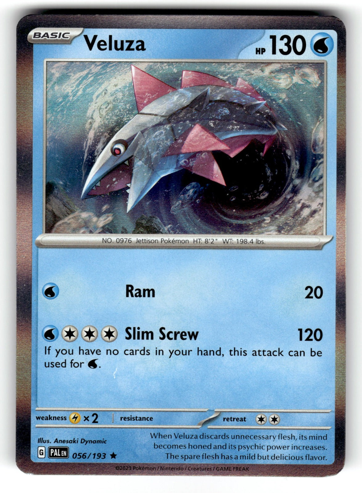 Veluza - 056/193 PAL: SV02: Paldea Evolved Rare Holo NM