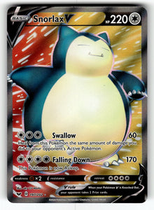 Snorlax V (Full Art) – 197/202 SWSH01: SWSH01: Sword & Shield Base Set Ultra Rare Holo NM