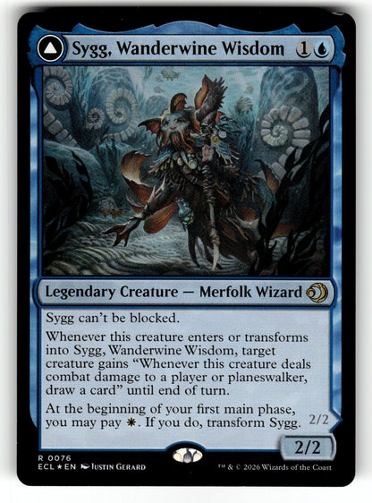 Sygg, Wanderwine Wisdom – 76 ECL: Lorwyn Eclipsed R Foil NM