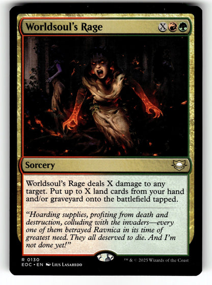 Worldsoul's Rage – 130 EOC: Commander: Edge of Eternities R NM