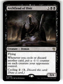 Archfiend of Ifnir – 86 DRC: Commander: Aetherdrift R NM