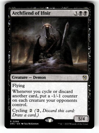 Archfiend of Ifnir – 86 DRC: Commander: Aetherdrift R NM