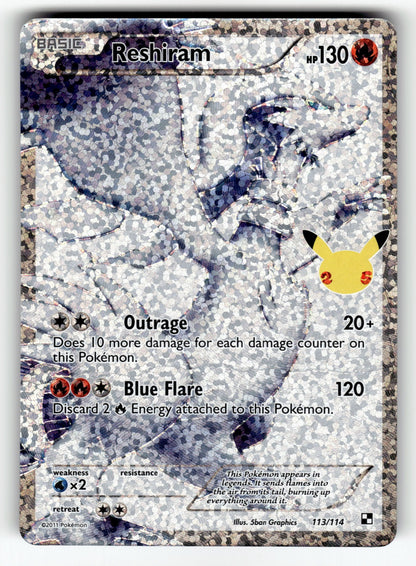 Reshiram – 113/114 CCC: Celebrations: Classic Collection Classic Collection Holo NM