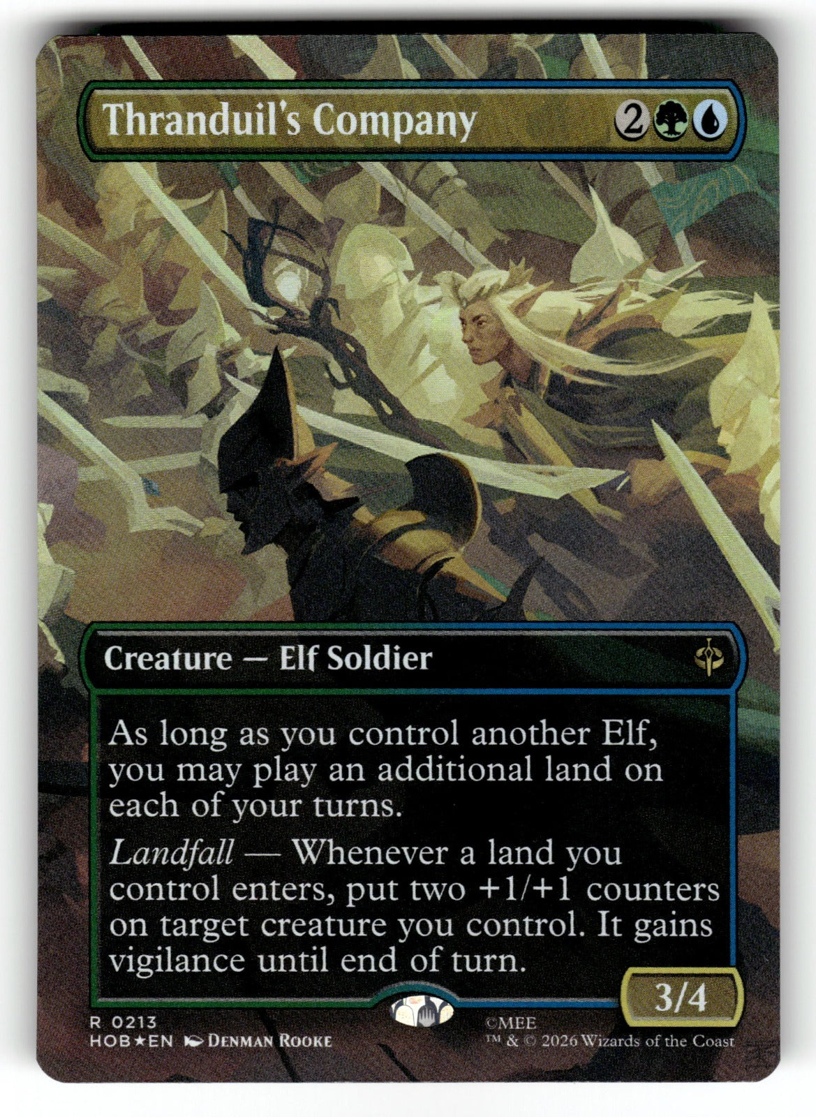 Thranduil's Company (Borderless) – 213 HOB: The Hobbit R Foil NM