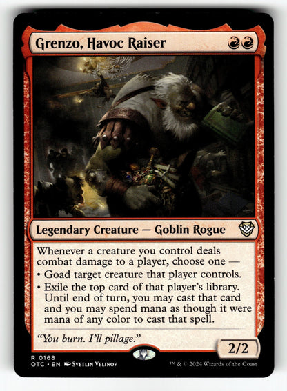 Grenzo, Havoc Raiser – 168 OTC: Commander: Outlaws of Thunder Junction R NM